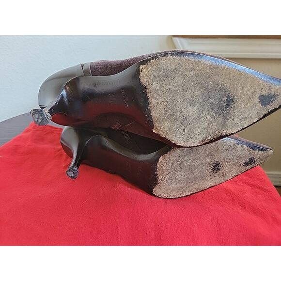 Chocolate suede boots - Picture 11 of 12